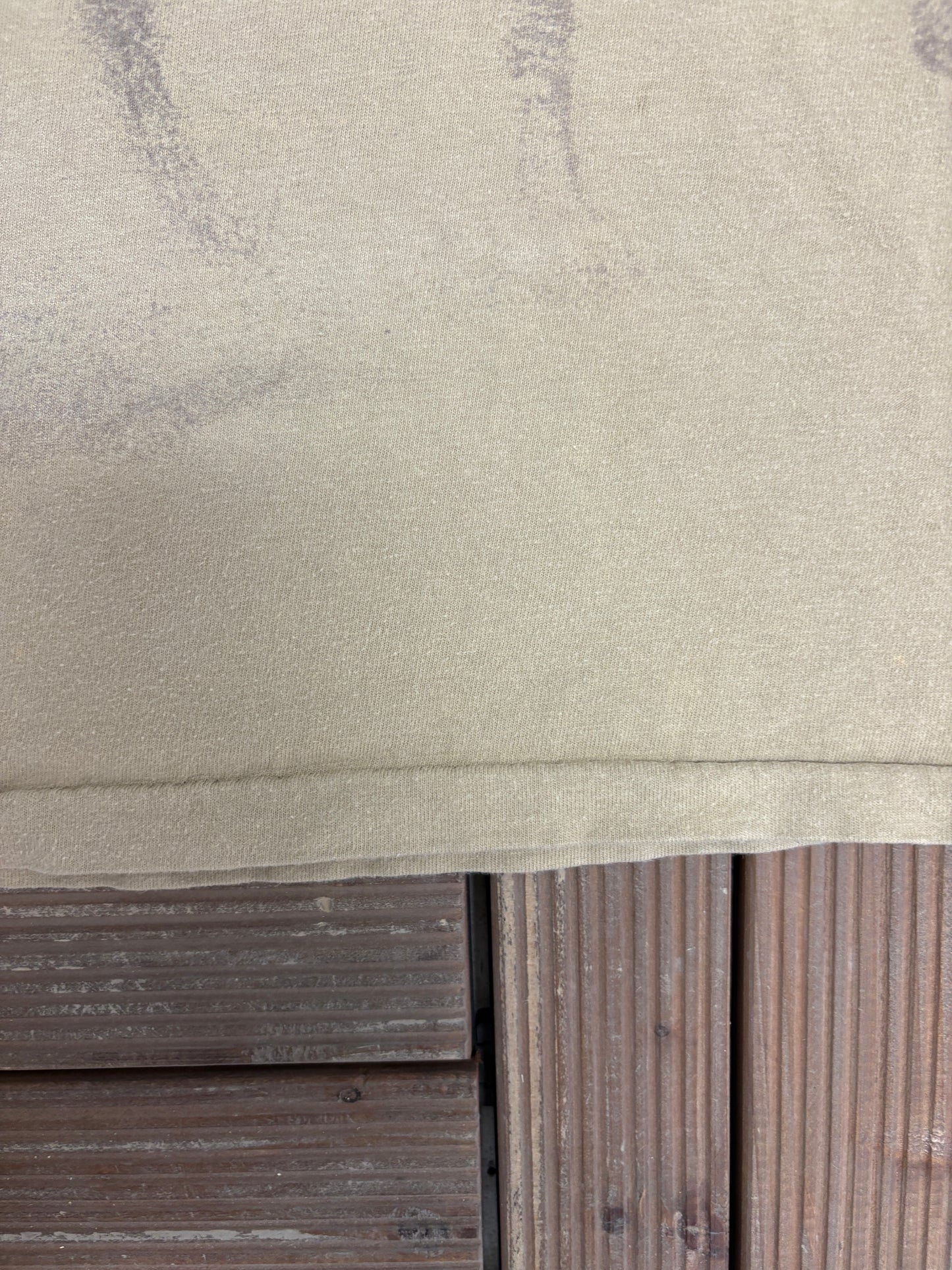 Zebra & Giraffe Big Print Graphic Tee | Size XX-Large | Vintage 1990s Animal Beige T-Shirt |