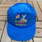 My Friends Say I Hunt Too Much Graphic Hat | Snap Back | Vintage 1990s Funny Blue Trucker Cap |