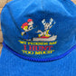 My Friends Say I Hunt Too Much Graphic Hat | Snap Back | Vintage 1990s Funny Blue Trucker Cap |