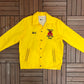 Kawartha Shrine Club Varsity Jacket | Size Large | Vintage 1980s Yellow Varsity Coat |