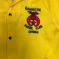 Kawartha Shrine Club Varsity Jacket | Size Large | Vintage 1980s Yellow Varsity Coat |