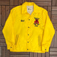 Kawartha Shrine Club Varsity Jacket | Size Large | Vintage 1980s Yellow Varsity Coat |