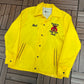 Kawartha Shrine Club Varsity Jacket | Size Large | Vintage 1980s Yellow Varsity Coat |