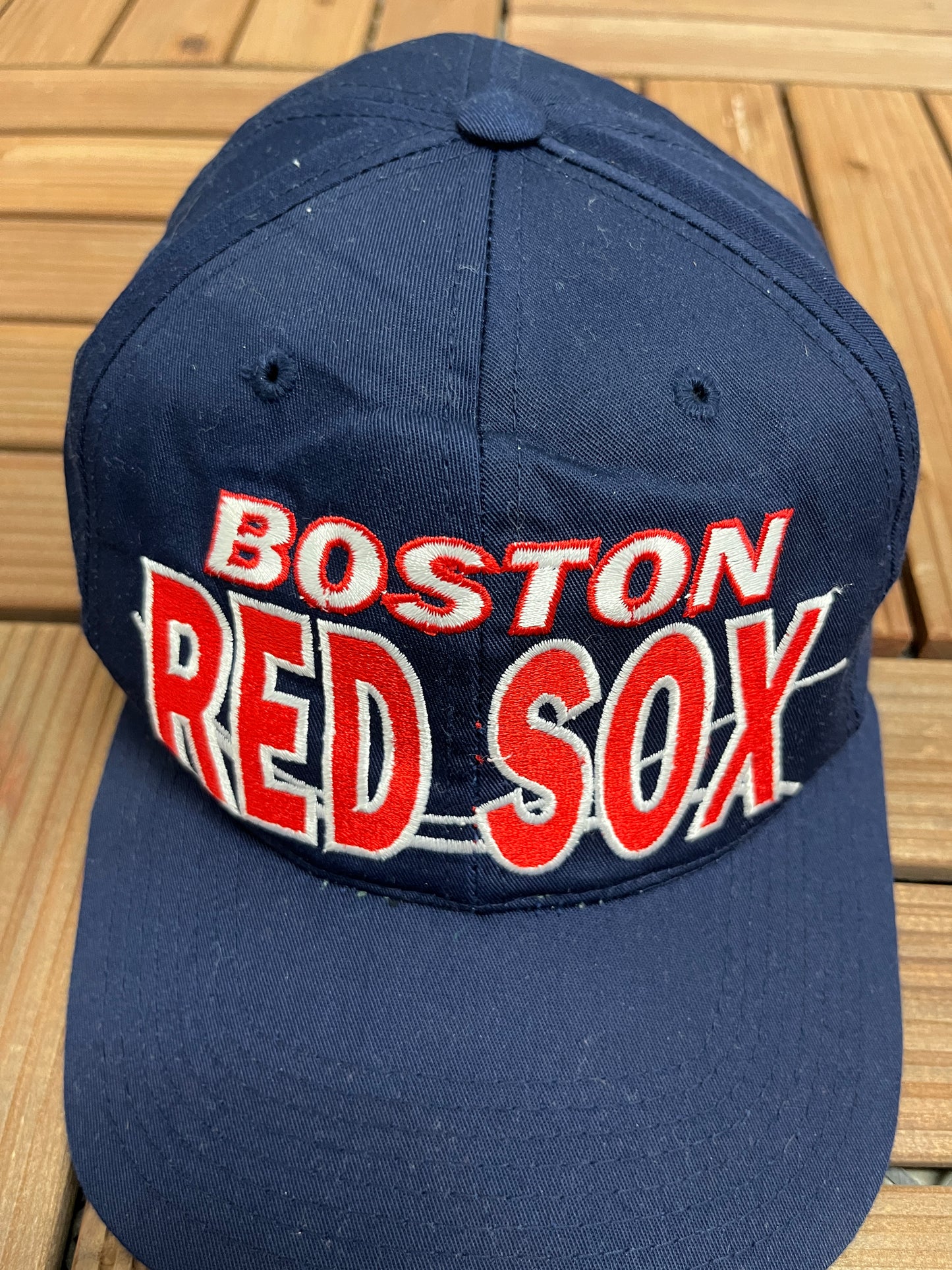 Boston Red Sox Embroidered Hat | Snap Back | Vintage 1990s MLB Baseball Blue Baseball Cap |