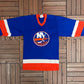 New York Islanders Stitched Hockey Jersey | Size Small | Vintage 1980s NHL Hockey Blue Jersey |