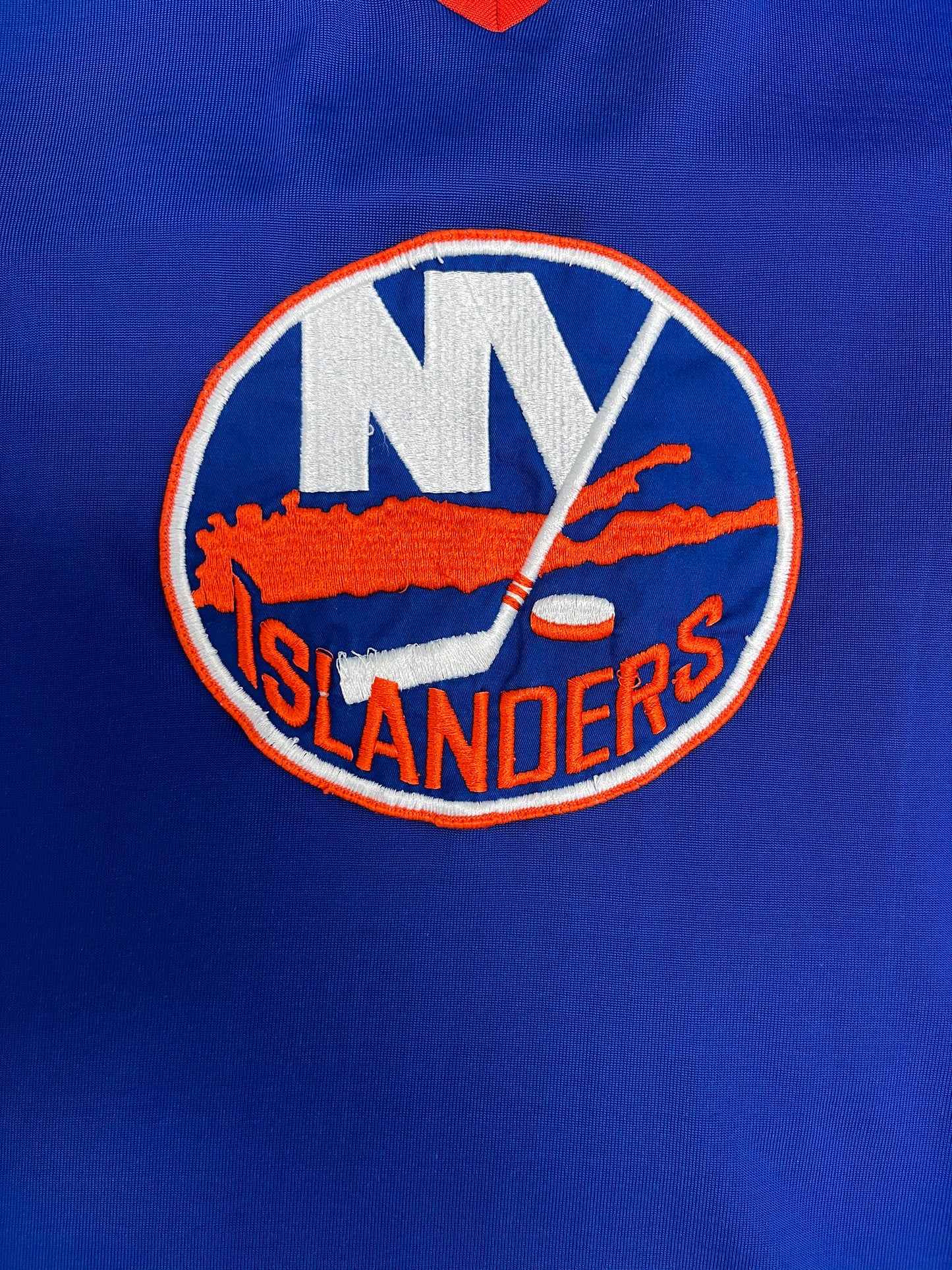 New York Islanders Stitched Hockey Jersey | Size Small | Vintage 1980s NHL Hockey Blue Jersey |