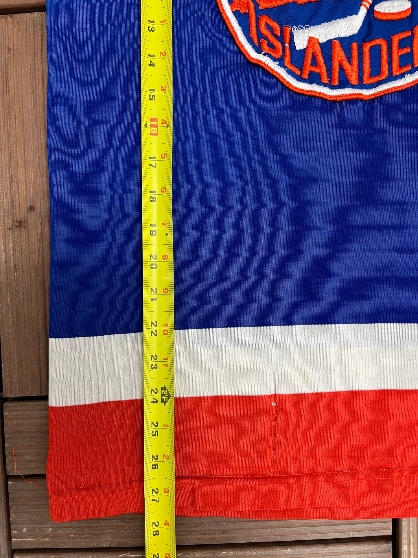New York Islanders Stitched Hockey Jersey | Size Small | Vintage 1980s NHL Hockey Blue Jersey |