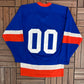 New York Islanders Stitched Hockey Jersey | Size Small | Vintage 1980s NHL Hockey Blue Jersey |