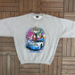 Daytona 500 2004 Disney Graphic Crewneck | Size X-Large | Vintage 2000s NASCAR Racing Grey Sweater |