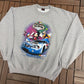 Daytona 500 2004 Disney Graphic Crewneck | Size X-Large | Vintage 2000s NASCAR Racing Grey Sweater |