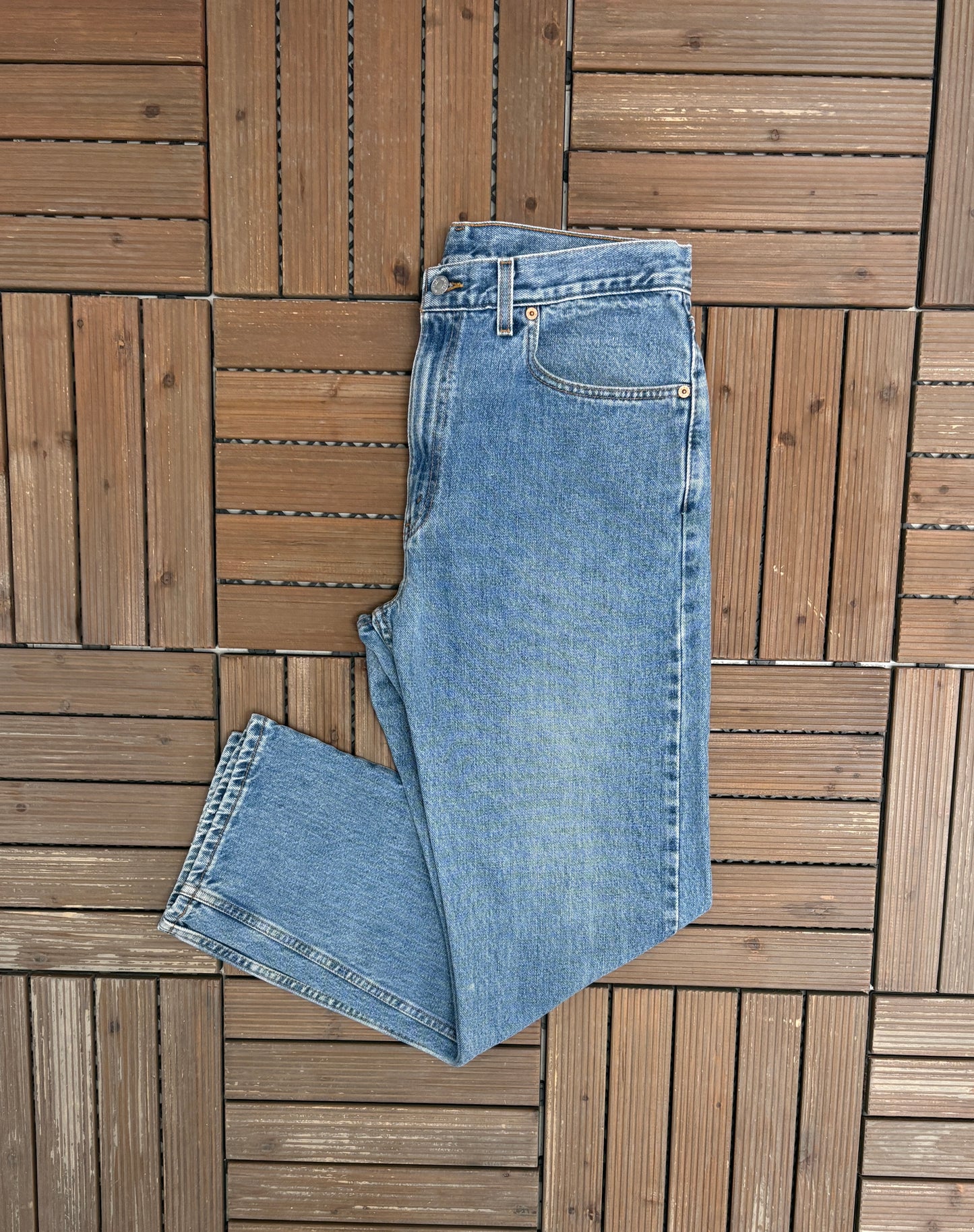 Levi Strauss & Co 505 Regular Fit Blue Denim Jeans | Size 34 x 30 | Vintage 2000s Levi's Blue Jeans |