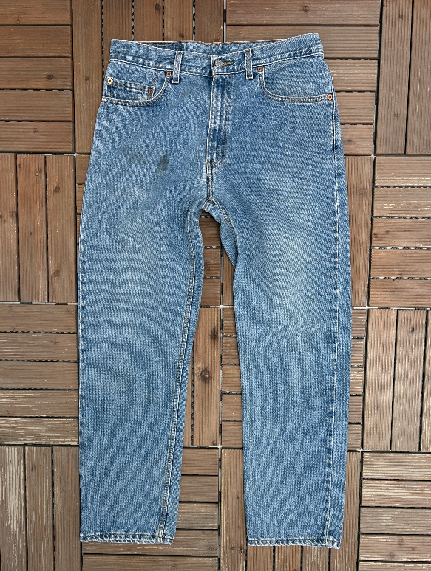 Levi Strauss & Co 505 Regular Fit Blue Denim Jeans | Size 34 x 30 | Vintage 2000s Levi's Blue Jeans |