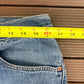 Levi Strauss & Co 505 Regular Fit Blue Denim Jeans | Size 34 x 30 | Vintage 2000s Levi's Blue Jeans |
