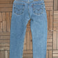 Levi Strauss & Co 505 Regular Fit Blue Denim Jeans | Size 34 x 30 | Vintage 2000s Levi's Blue Jeans |