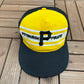 Pittsburgh Pirates Stitched Hat | Snap Back | Vintage 1980s MLB Baseball Black Cap |