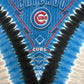 Chicago Cubs Graphic Tee | Size X-Large | Vintage 2000s MLB Baseball Tie Dye Blue T-Shirt |