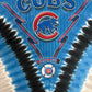 Chicago Cubs Graphic Tee | Size X-Large | Vintage 2000s MLB Baseball Tie Dye Blue T-Shirt |