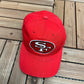 San Francisco 49ers Graphic Hat | Snap Back | Vintage 1990s NFL Football Starter Red Cap |