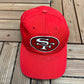 San Francisco 49ers Graphic Hat | Snap Back | Vintage 1990s NFL Football Starter Red Cap |