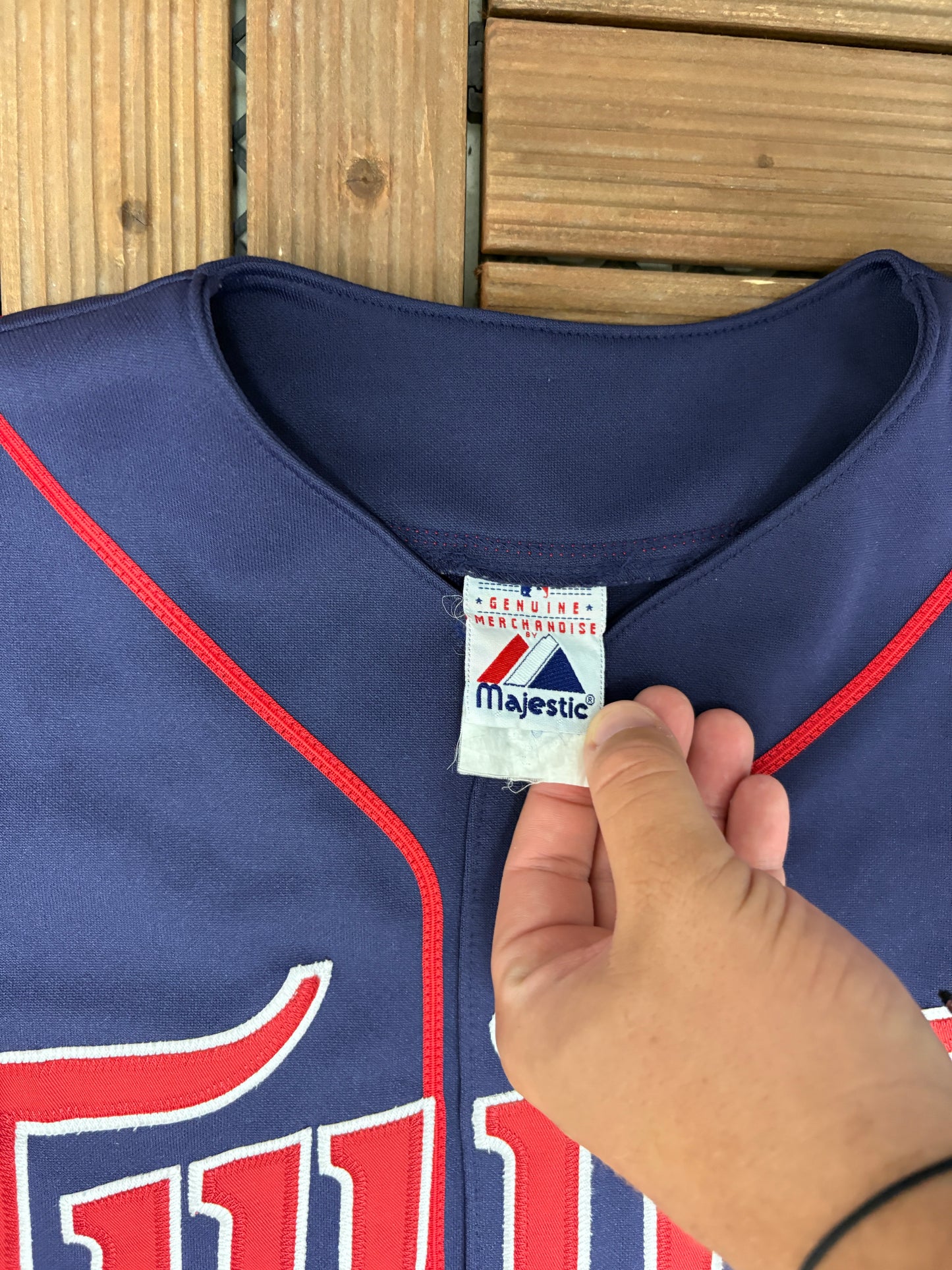Minnesota Twins Joe Mauer Baseball Jersey | Size Large | Vintage 2000s MLB Baseball Blue Jersey |