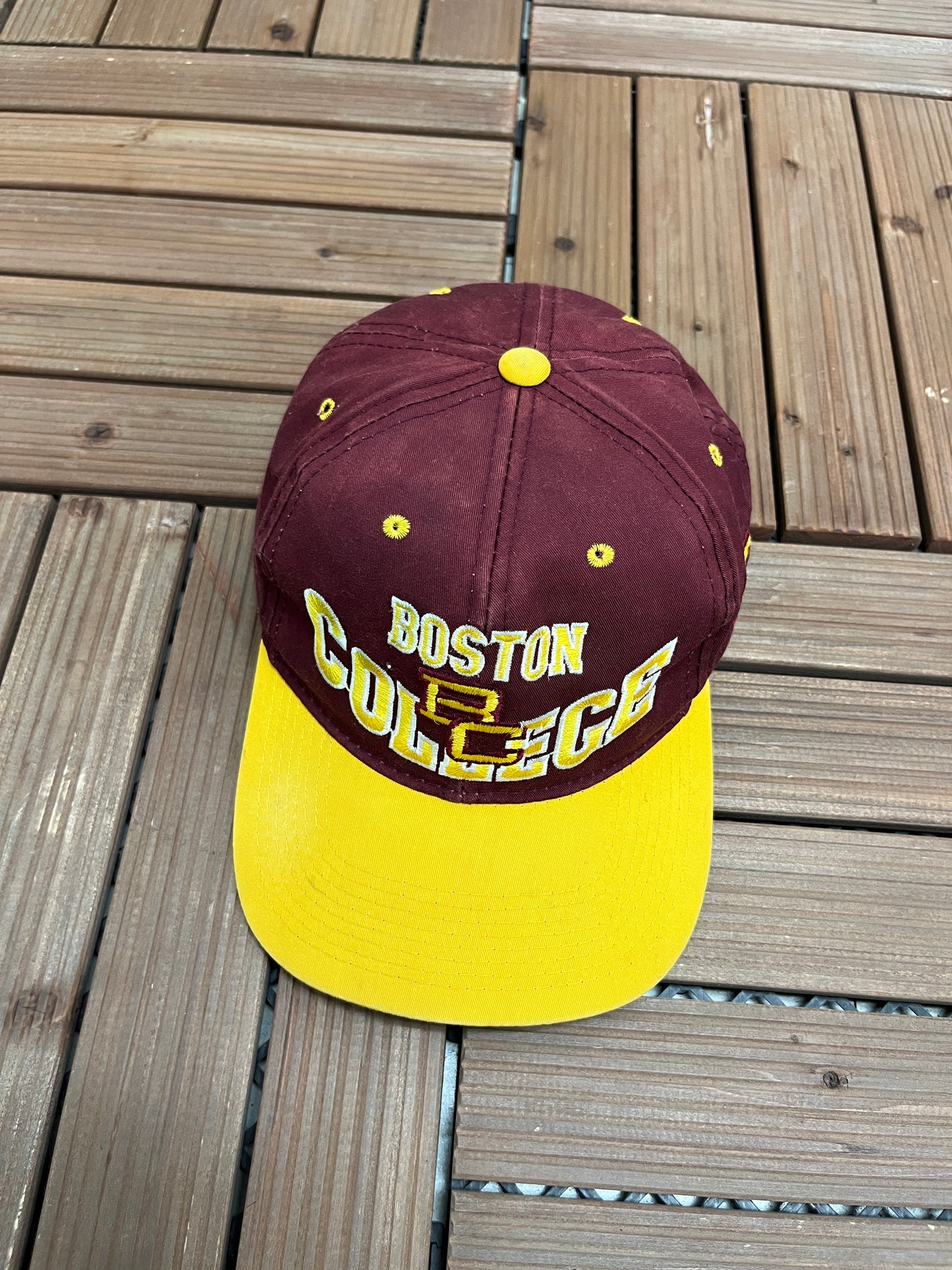 Boston College Eagles Graphic Hat | Snap Back | Vintage 1990s College Sports Cap |