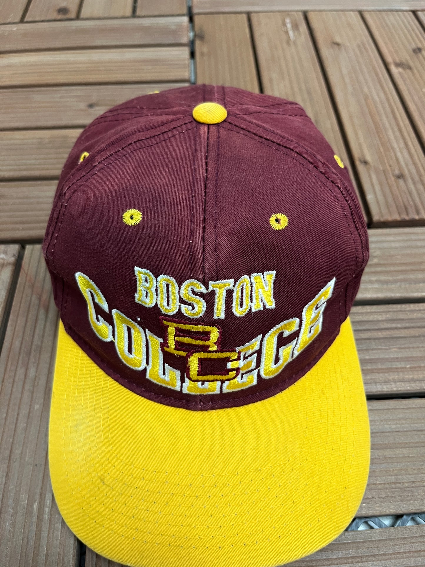 Boston College Eagles Graphic Hat | Snap Back | Vintage 1990s College Sports Cap |