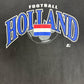Netherlands National Football Team Graphic Tee | Size X-Large | Vintage 1990s Starter Soccer Black T-Shirt |