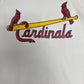 St. Louis Cardinals Graphic Jersey | Size Large | Vintage 1980s MLB Baseball White Jersey |