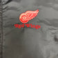 Detroit Red Wings Graphic Windbreaker | Size X-Large | Vintage 2000s NHL Hockey Black Jacket |