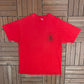 Bushwackers A Dining Adventure Graphic Tee | Size X-Large | Vintage 1990s Promotional Red T-Shirt |