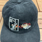 Taz & Bugs Bunny United States Postal Service Graphic Hat | Snap Back | Vintage 1990s Black Cap |