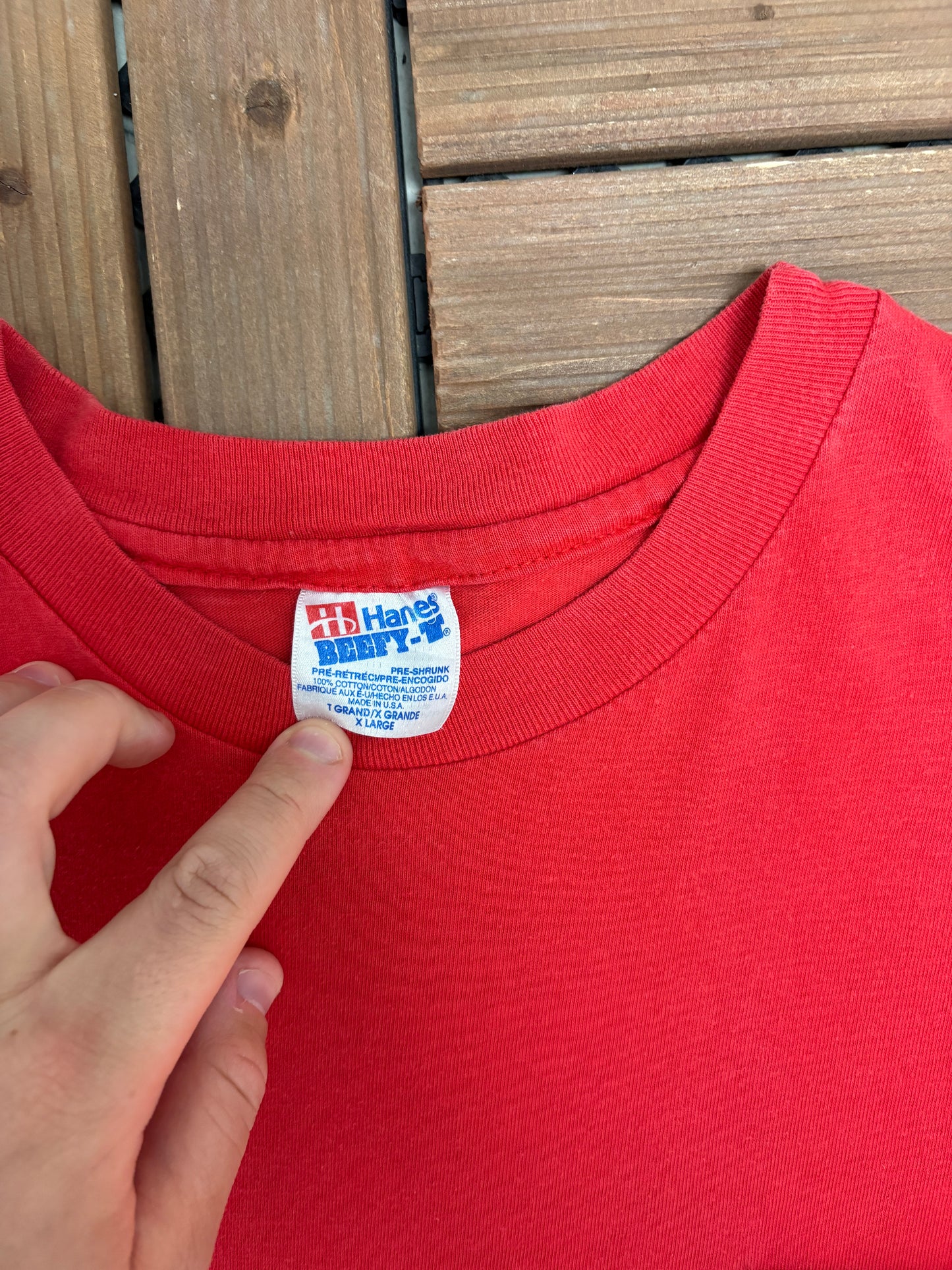 Bushwackers A Dining Adventure Graphic Tee | Size X-Large | Vintage 1990s Promotional Red T-Shirt |