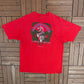 Bushwackers A Dining Adventure Graphic Tee | Size X-Large | Vintage 1990s Promotional Red T-Shirt |