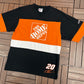 Tony Stewart The Home Depot Graphic Tee | Size Medium | Vintage 2000s Racing Black T-Shirt |
