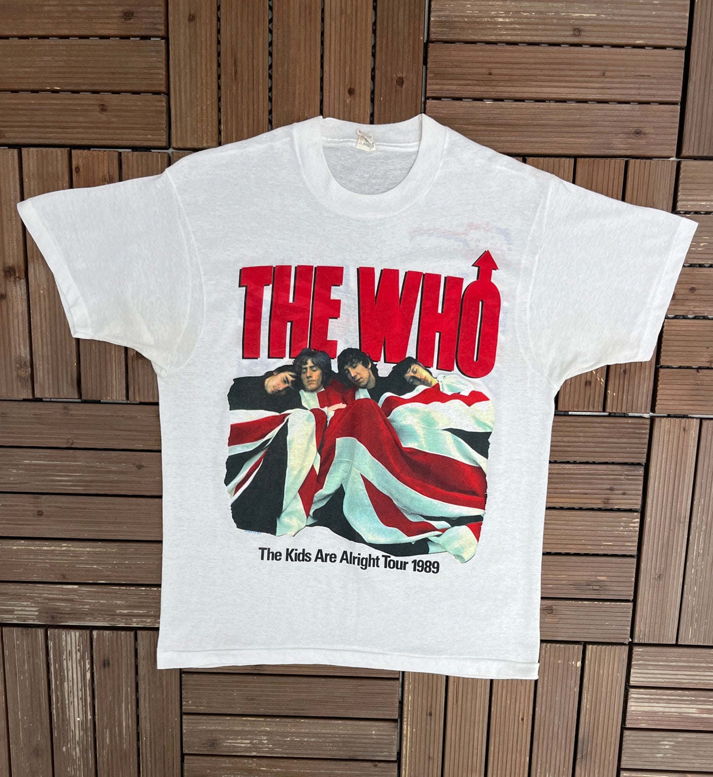 The Who The Kids Are Alright Tour 1989 Graphic Tee | Size Large | Vintage 1980s Rock Band T-Shirt |