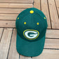Green Bay Packers Graphic Hat | Snap Back | Vintage 1990s NFL Football Green Cap |