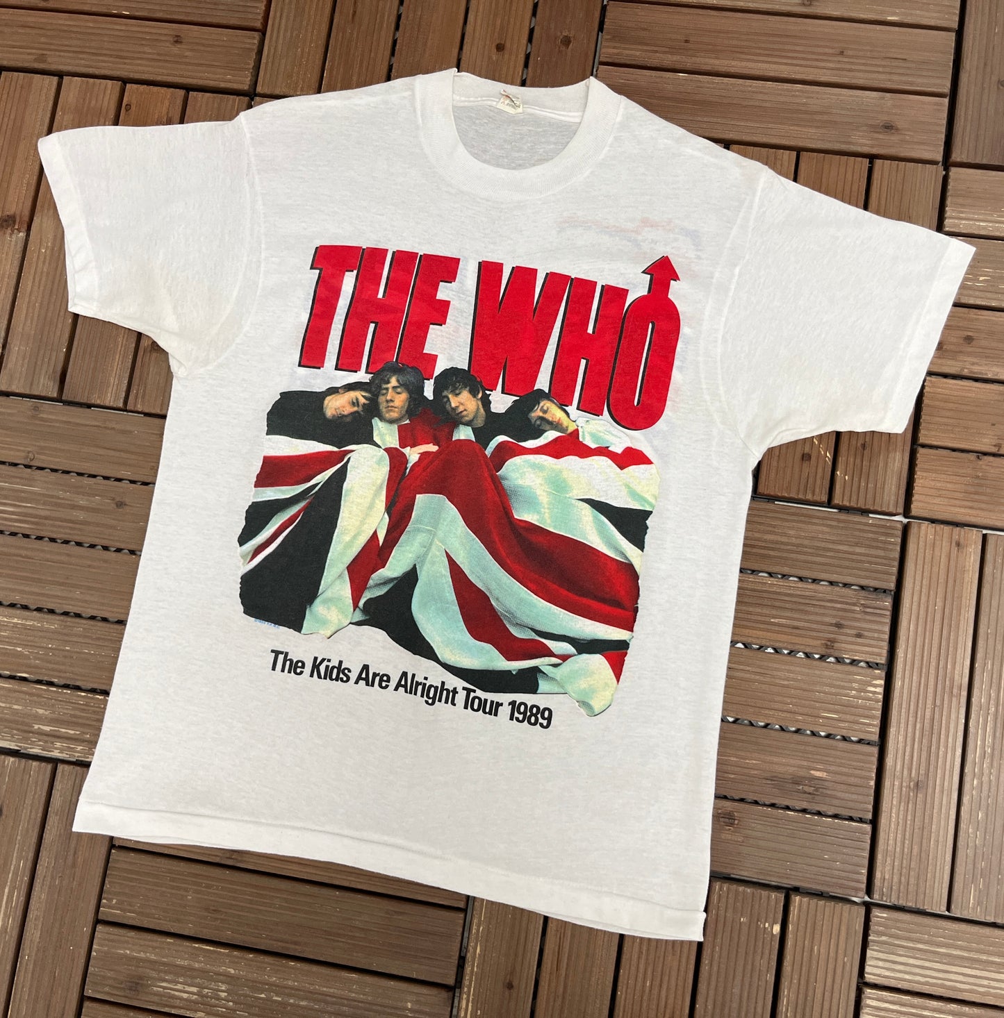 The Who The Kids Are Alright Tour 1989 Graphic Tee | Size Large | Vintage 1980s Rock Band T-Shirt |