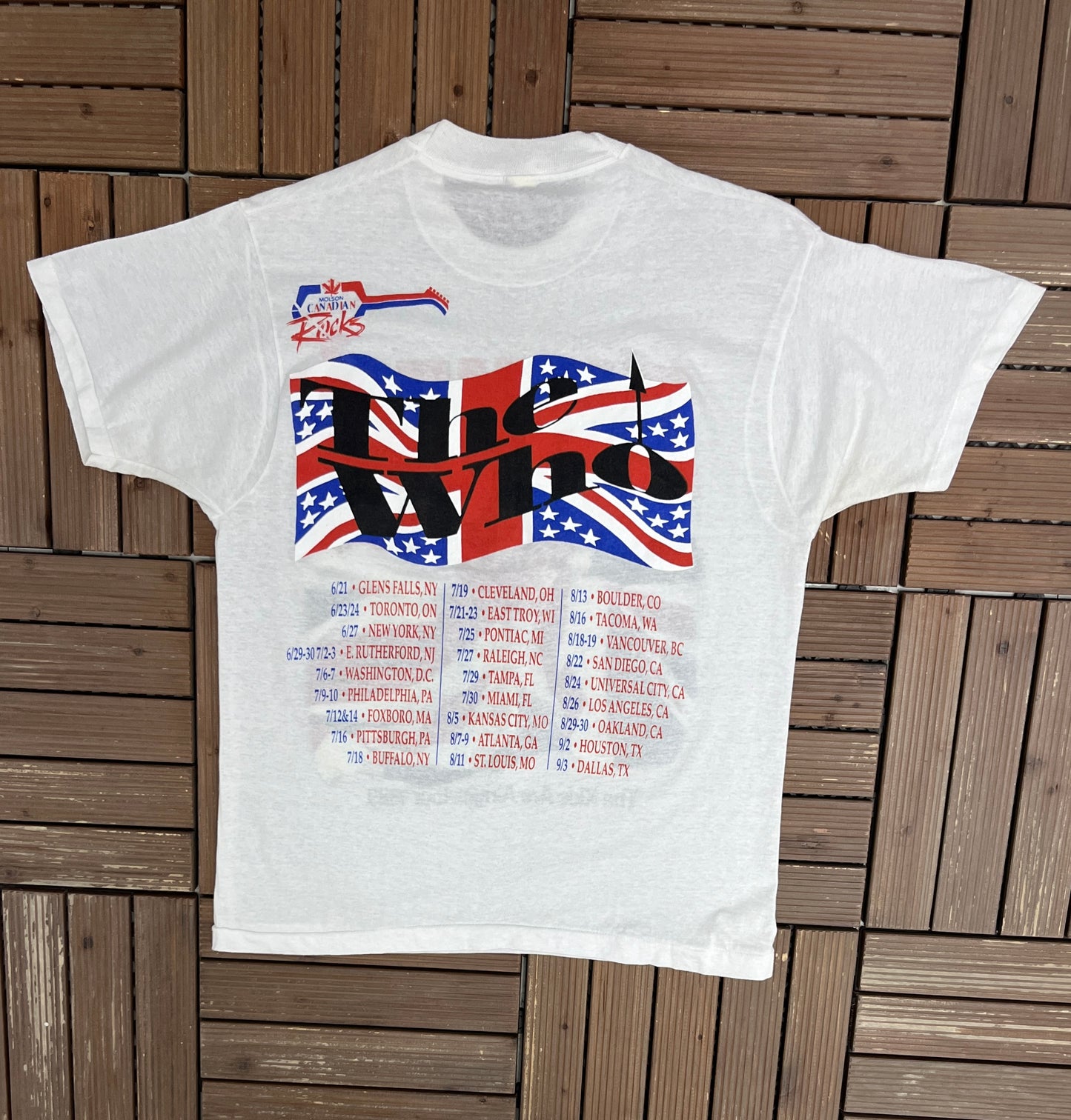 The Who The Kids Are Alright Tour 1989 Graphic Tee | Size Large | Vintage 1980s Rock Band T-Shirt |