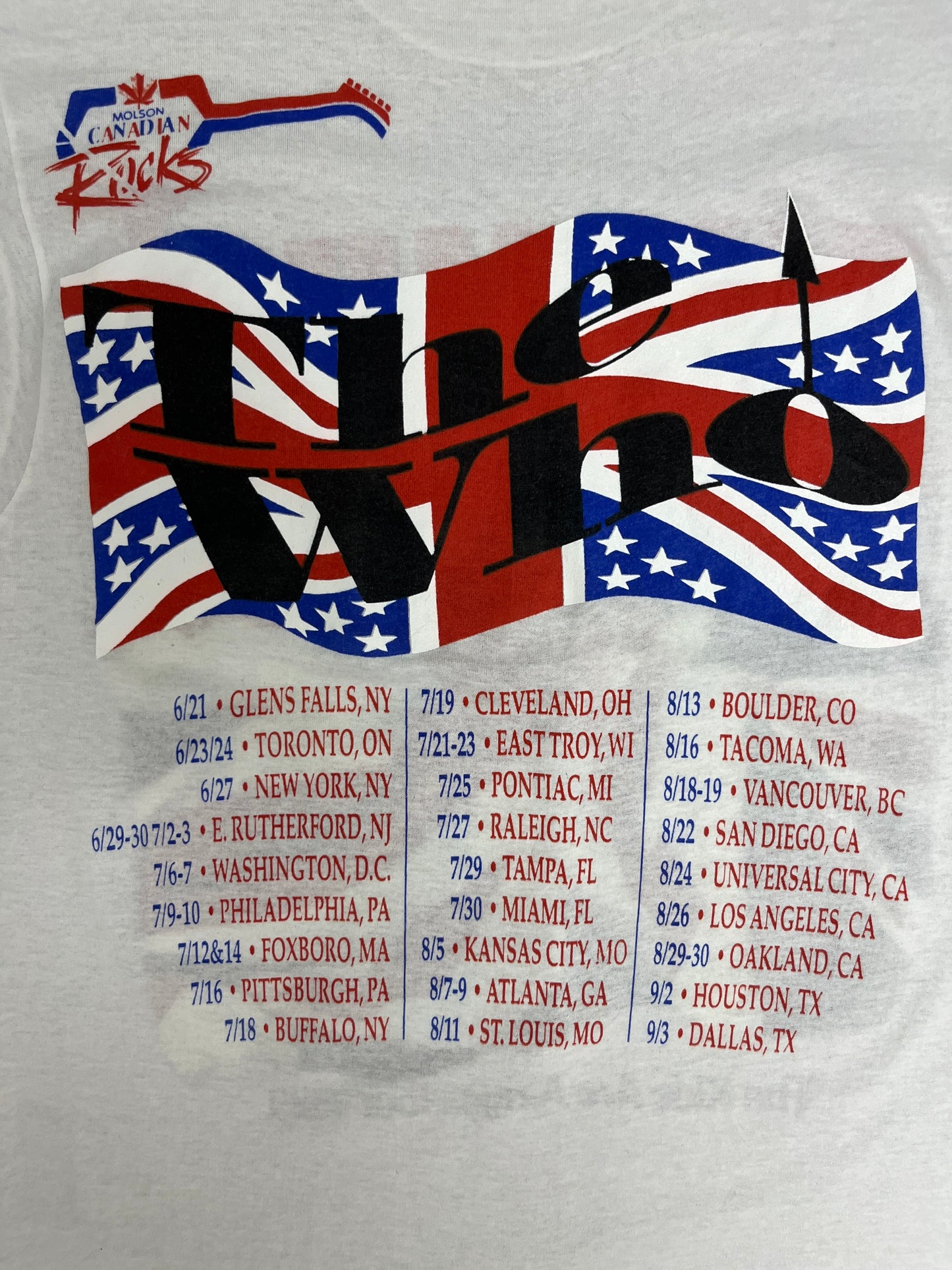 The Who The Kids Are Alright Tour 1989 Graphic Tee | Size Large | Vintage 1980s Rock Band T-Shirt |