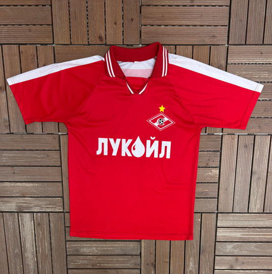 FC Spartak Moscow Dmytro Parfyonov Home Kit | Size Large | Vintage 2000s Red Soccer Jersey |
