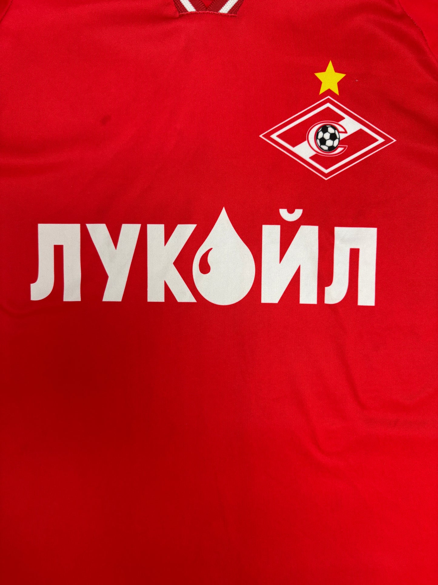 FC Spartak Moscow Dmytro Parfyonov Home Kit | Size Large | Vintage 2000s Red Soccer Jersey |