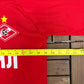FC Spartak Moscow Dmytro Parfyonov Home Kit | Size Large | Vintage 2000s Red Soccer Jersey |