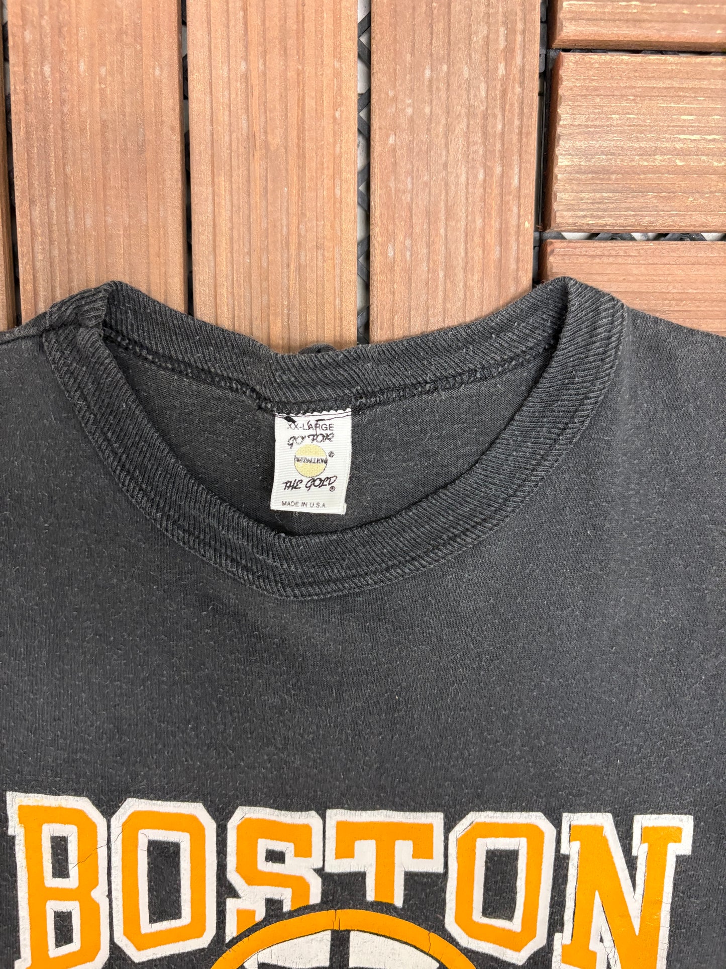Boston Bruins Graphic Tee | Size XX-Large | Vintage 1990s NHL Hockey Black T-Shirt |