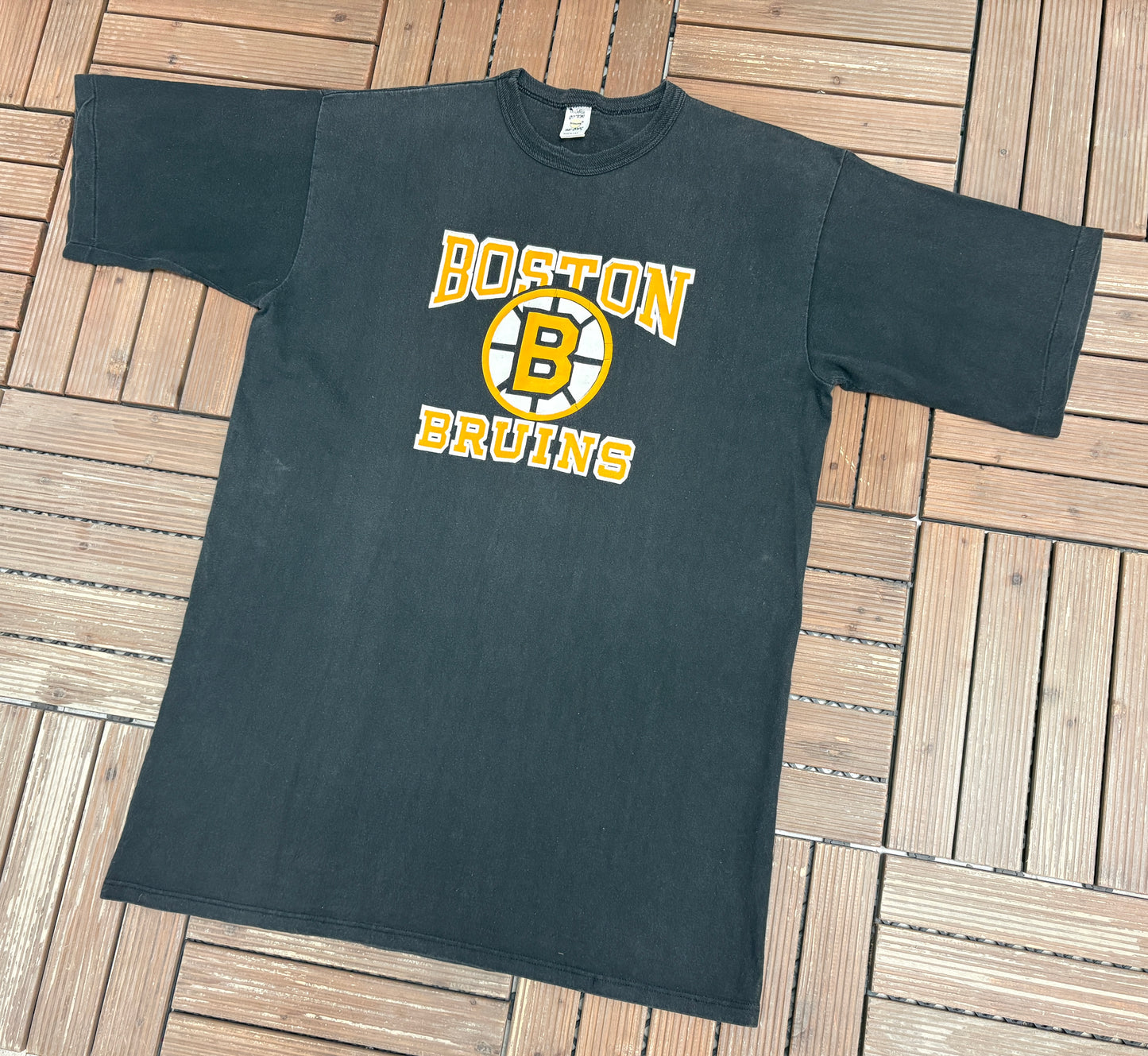 Boston Bruins Graphic Tee | Size XX-Large | Vintage 1990s NHL Hockey Black T-Shirt |