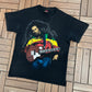 Bob Marley Graphic Tee | Size Medium | Vintage 2000s Reggae Music Black T-Shirt |