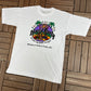 Hard Party Cafe Bahamas Graphic Tee | Size Large | Vintage 1990s Promotional White T-Shirt |