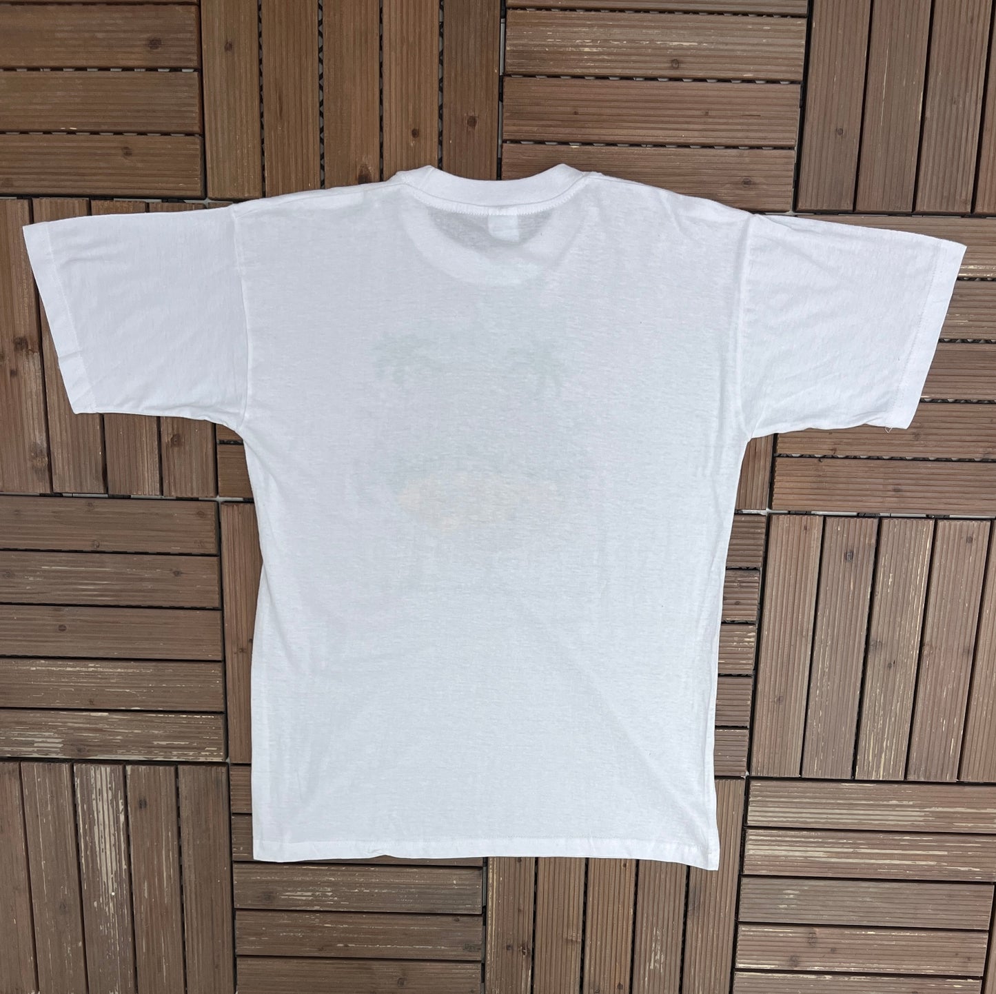 Hard Party Cafe Bahamas Graphic Tee | Size Large | Vintage 1990s Promotional White T-Shirt |