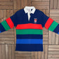 McGill University Stitched Rugby Graphic Tee | Size Medium | Vintage 1990s College Striped T-Shirt |