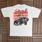 Dale Earnhardt Official Fan Club Member Graphic Tee | Size Large | Vintage 1990s NASCAR Racing White T-Shirt |