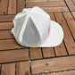 Coca-Cola Graphic Hat | Snap Back | Vintage 1990s Trucker Promotional White Cap |